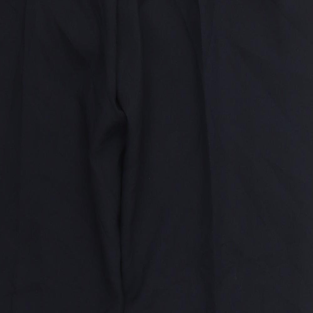 F&F Womens Blue  Polyester Trousers  Size 18 L31 in Regular Hook & Eye