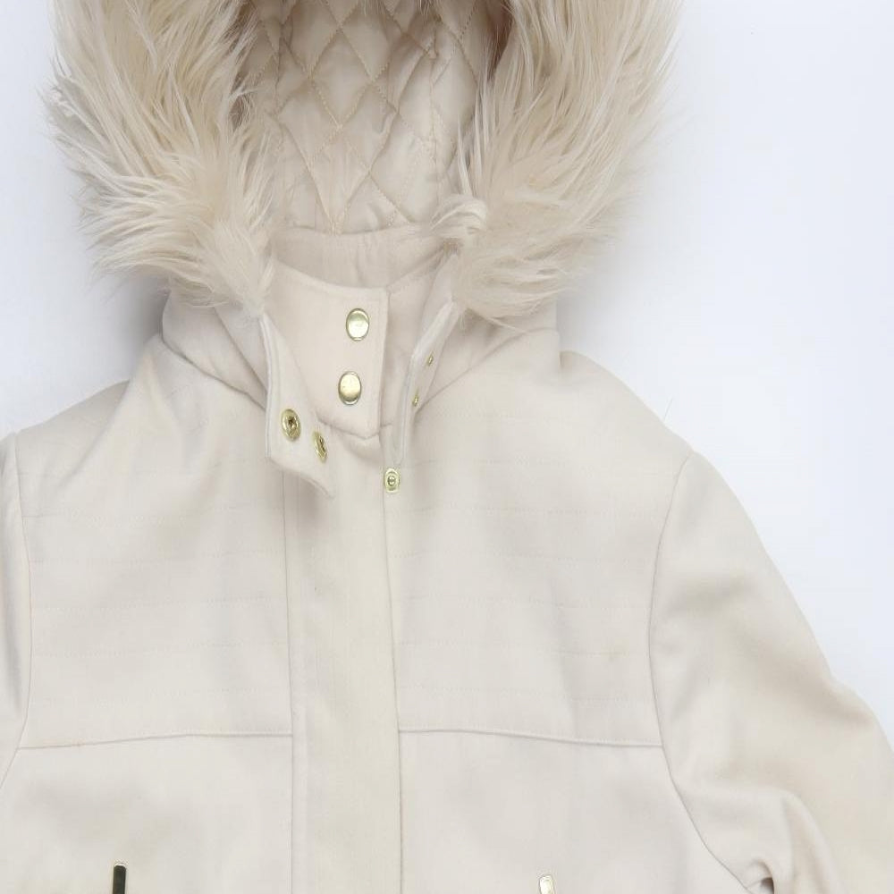 Atmosphere Womens Ivory   Pea Coat Coat Size 20  Zip