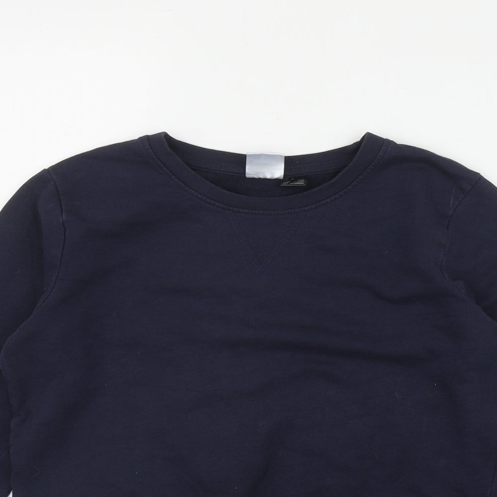 Smart Smart Boys Blue  Cotton Pullover Sweatshirt Size 10-11 Years