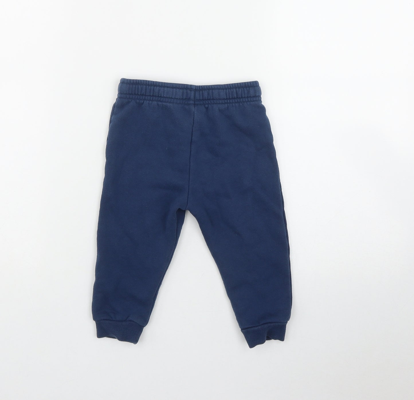 F&F Boys Blue  Cotton Jogger Trousers Size 12-18 Months