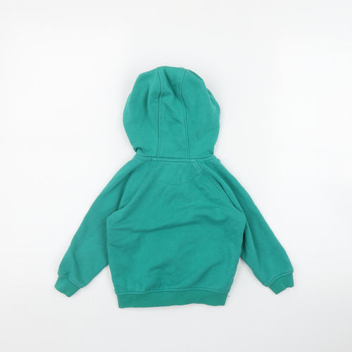 Matalan Boys Green  Cotton Full Zip Jumper Size 12-18 Months  Zip