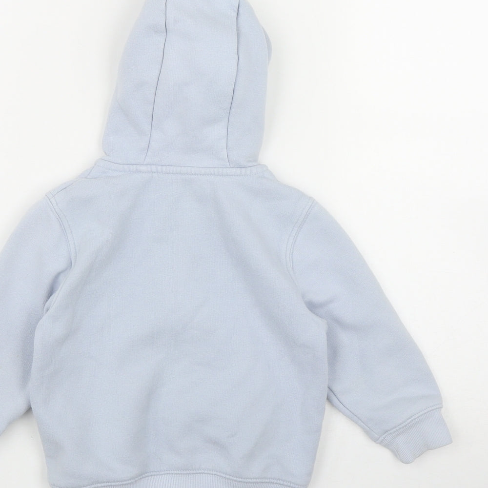 NEXT Boys Blue  Cotton Full Zip Jumper Size 12-18 Months  Zip