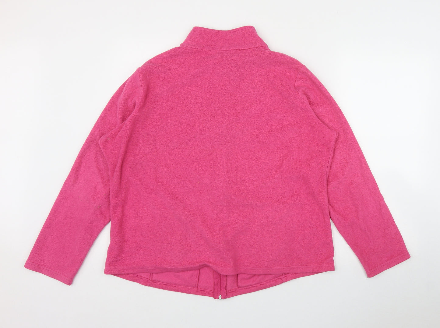 F&F Womens Pink  Polyester Full Zip Sweatshirt Size 22  Zip