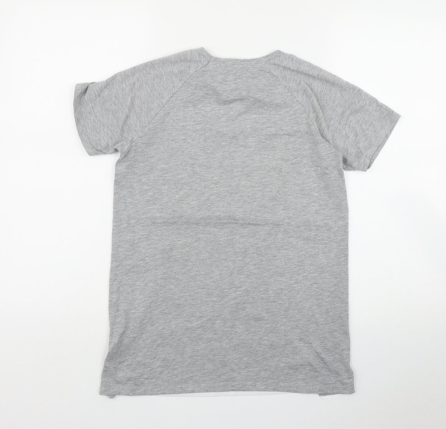 Atmosphere Womens Grey  Polyester Basic T-Shirt Size 4 Round Neck