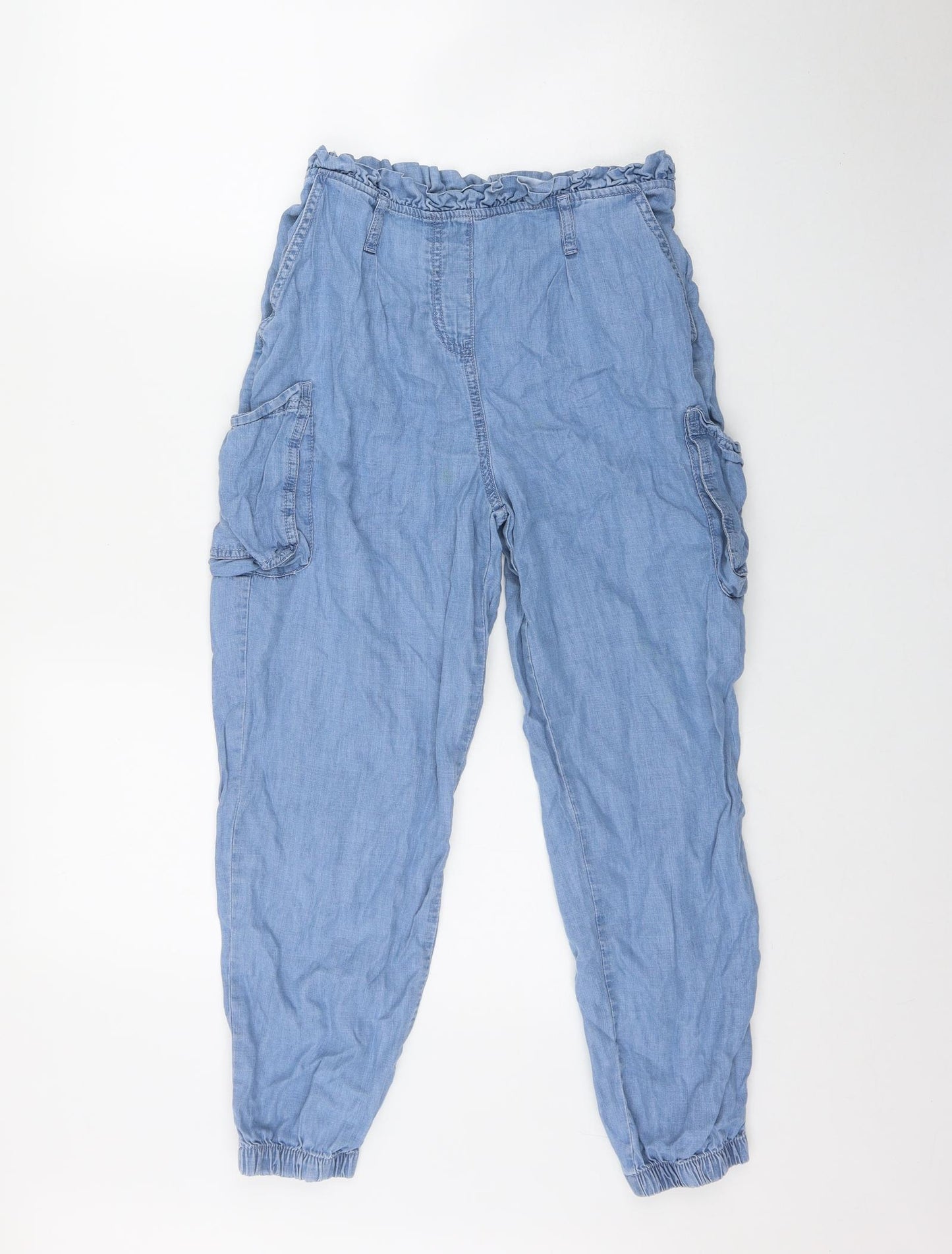 Matalan Girls Blue   Jogger Trousers Size 12 Years  Regular