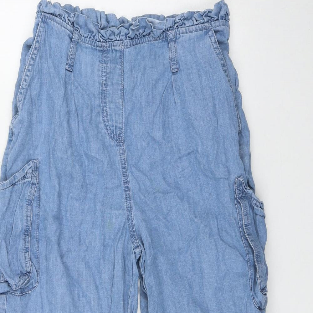Matalan Girls Blue   Jogger Trousers Size 12 Years  Regular