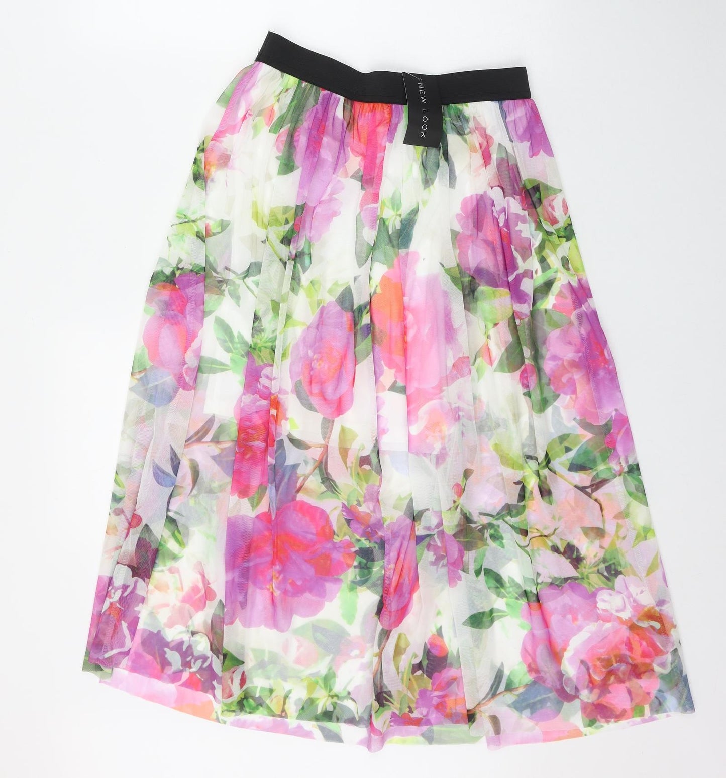 New Look Womens Multicoloured  Polyester Flare Skirt Size 12
