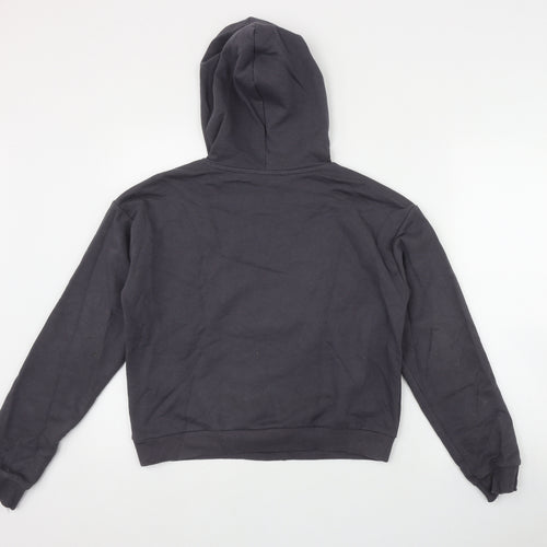 New Look Girls Grey  Cotton Pullover Hoodie Size 14-15 Years   - 'Happy Howlidays'