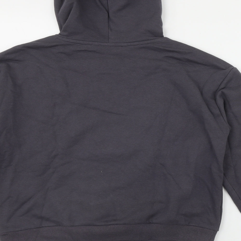New Look Girls Grey  Cotton Pullover Hoodie Size 14-15 Years   - 'Happy Howlidays'