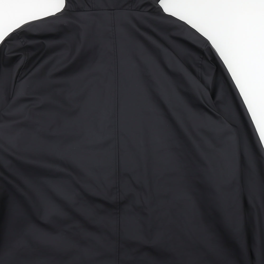 Simply Be Womens Black   Rain Coat Coat Size 18  Zip