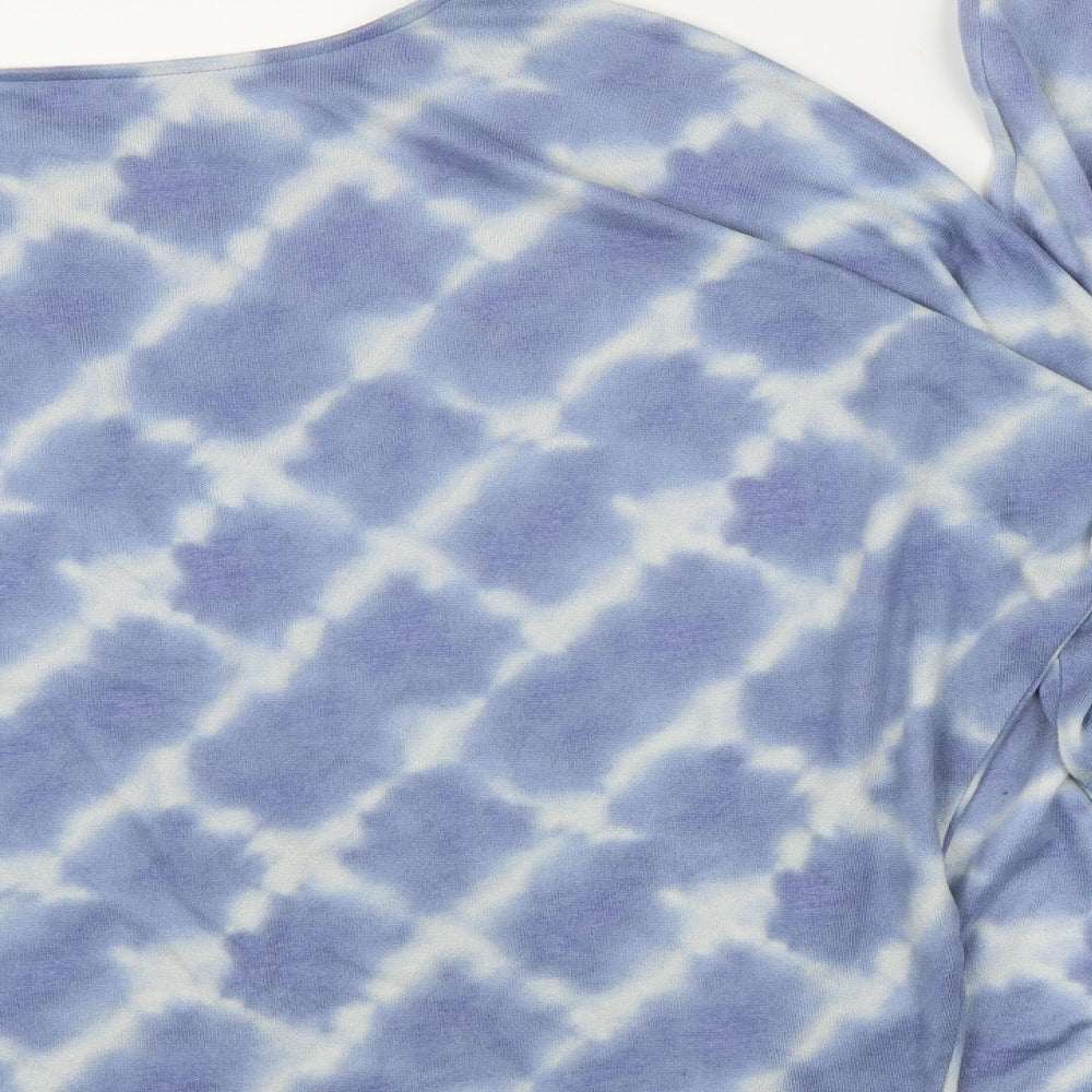 Dunnes Stores Womens Blue Solid Polyester Top Lounge Set Size M   - Tie Dye