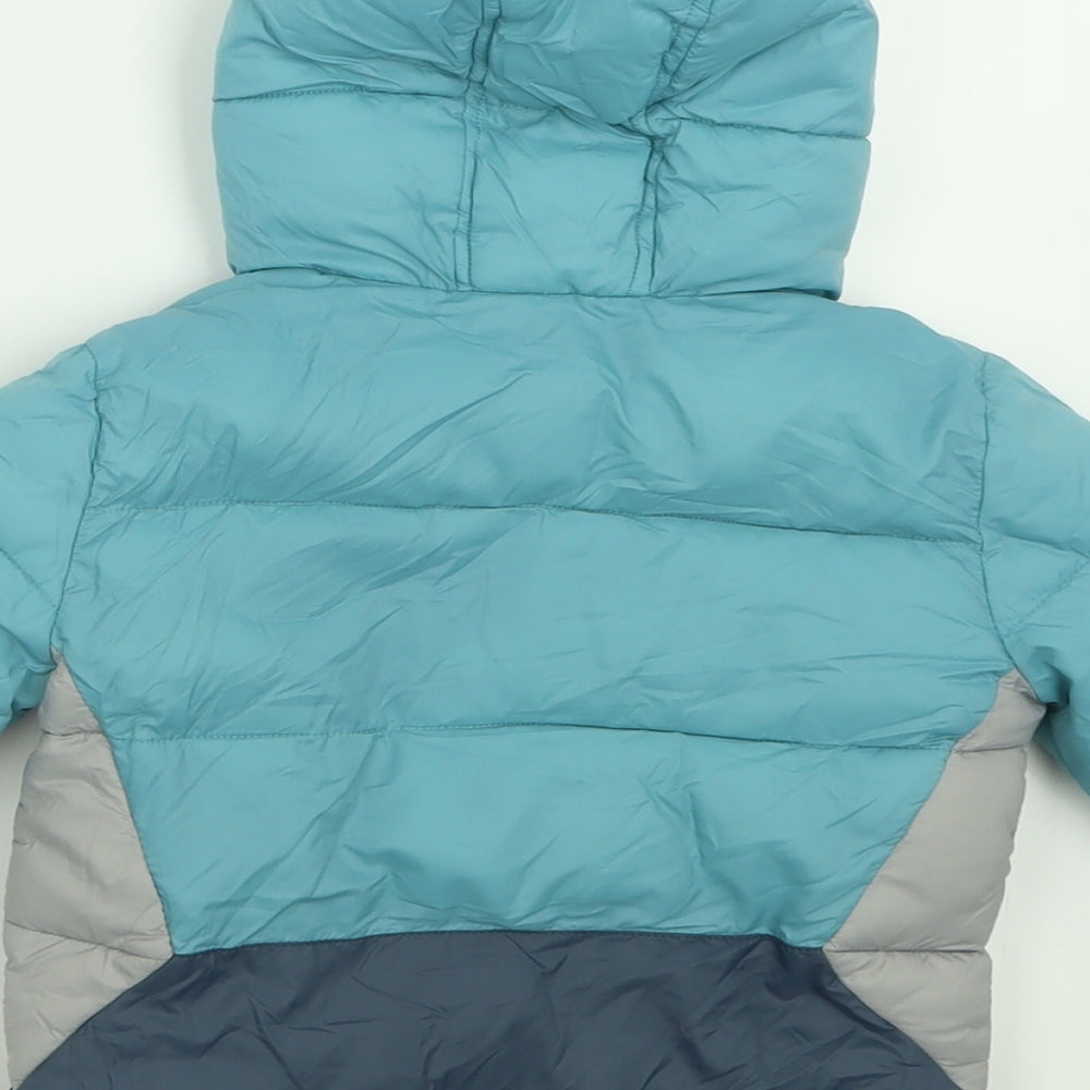 Dunnes Stores Boys Blue   Basic Coat Coat Size 18-24 Months   Zip