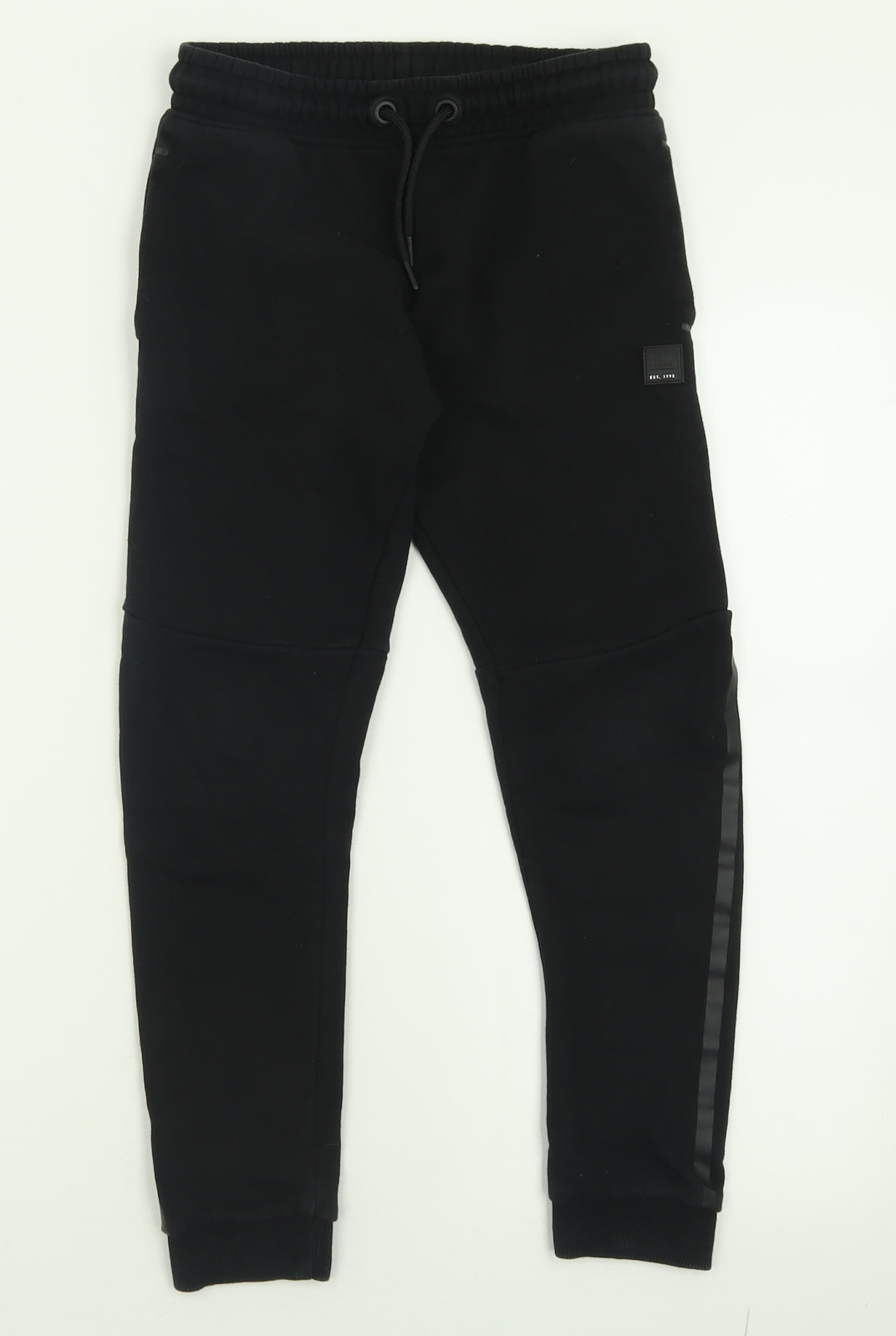 George Boys Black  Cotton Jogger Trousers Size 9-10 Years  Regular Tie
