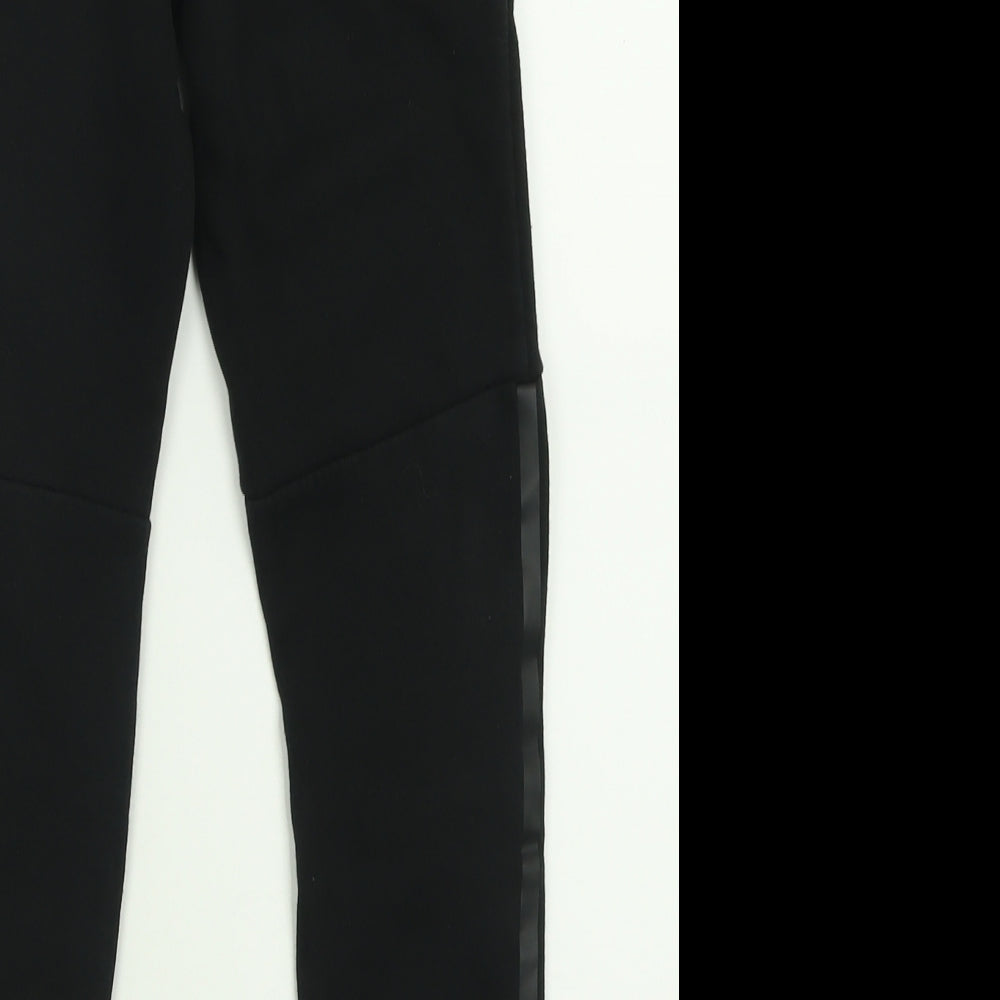 George Boys Black  Cotton Jogger Trousers Size 9-10 Years  Regular Tie