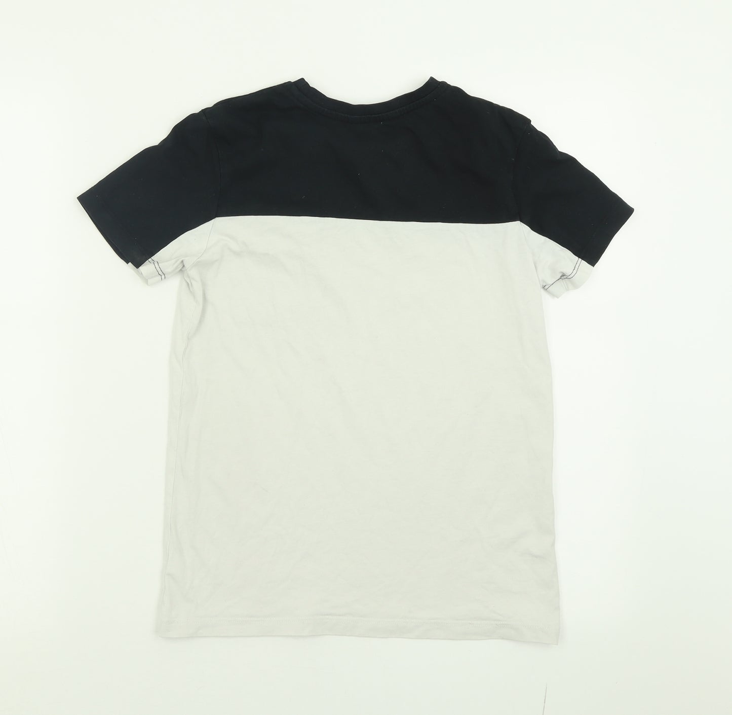 George Boys White  Cotton Basic T-Shirt Size 10-11 Years Crew Neck Pullover