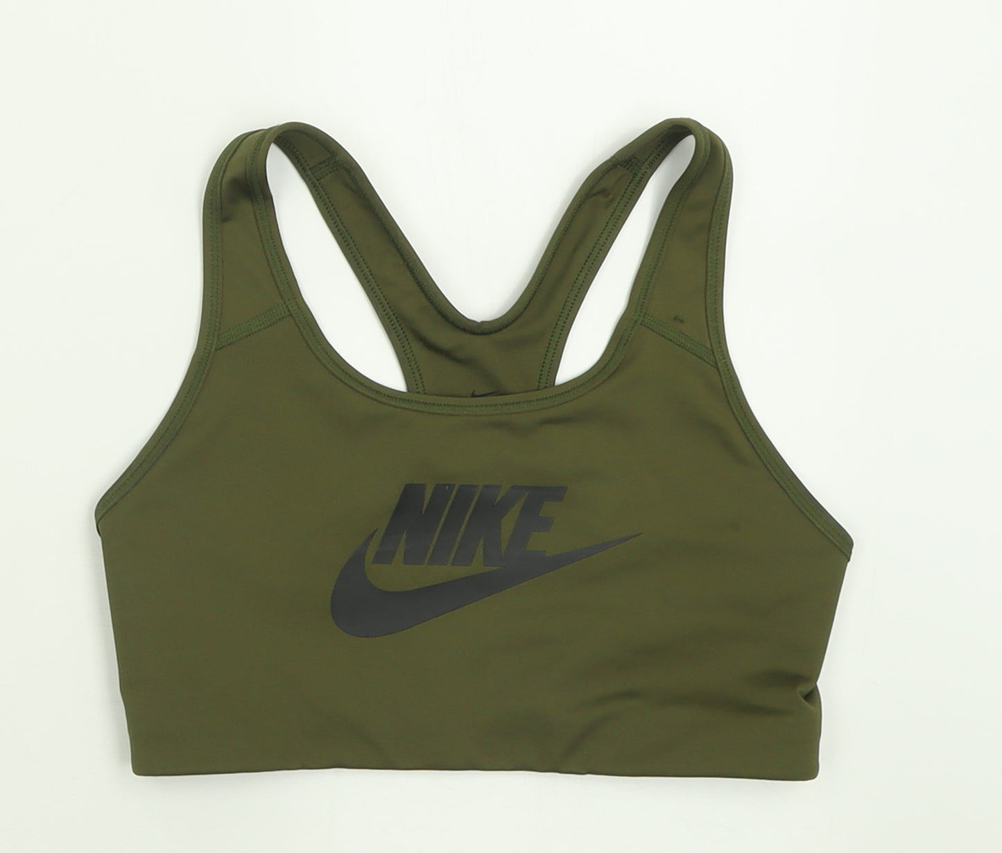 Nike Womens Green  Polyester Cropped Tank Size M Scoop Neck Pullover