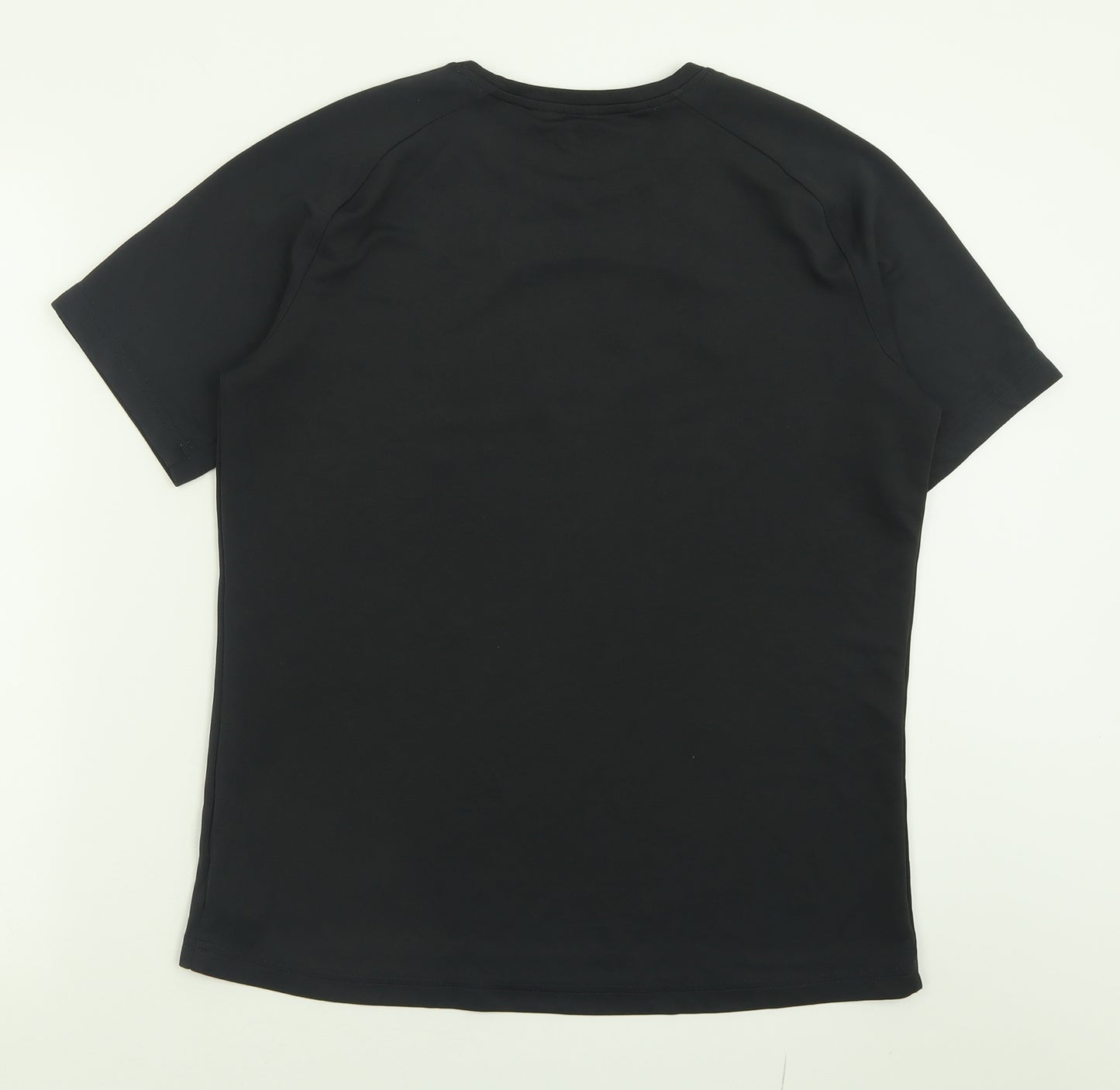 Canterbury Mens Black  Polyester Basic T-Shirt Size L Crew Neck Pullover
