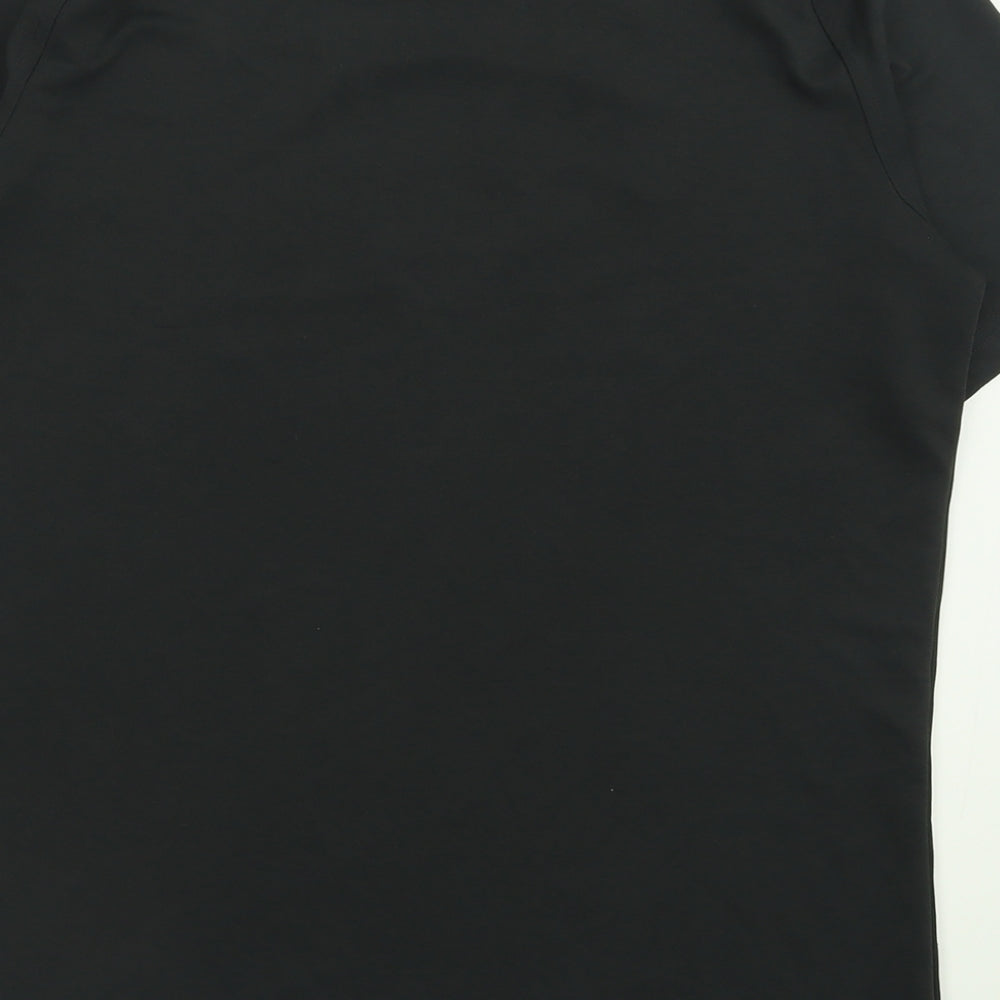 Canterbury Mens Black  Polyester Basic T-Shirt Size L Crew Neck Pullover