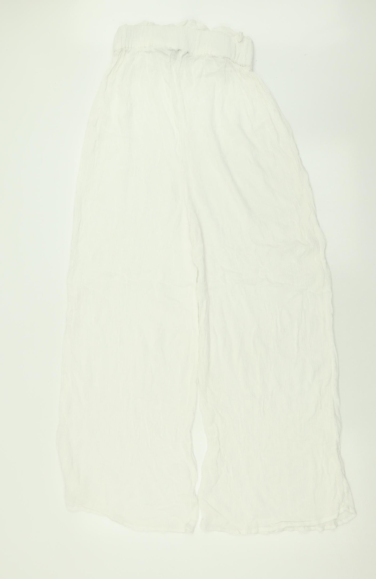 ASOS Womens White  Polyester Trousers  Size 8 L26 in Regular
