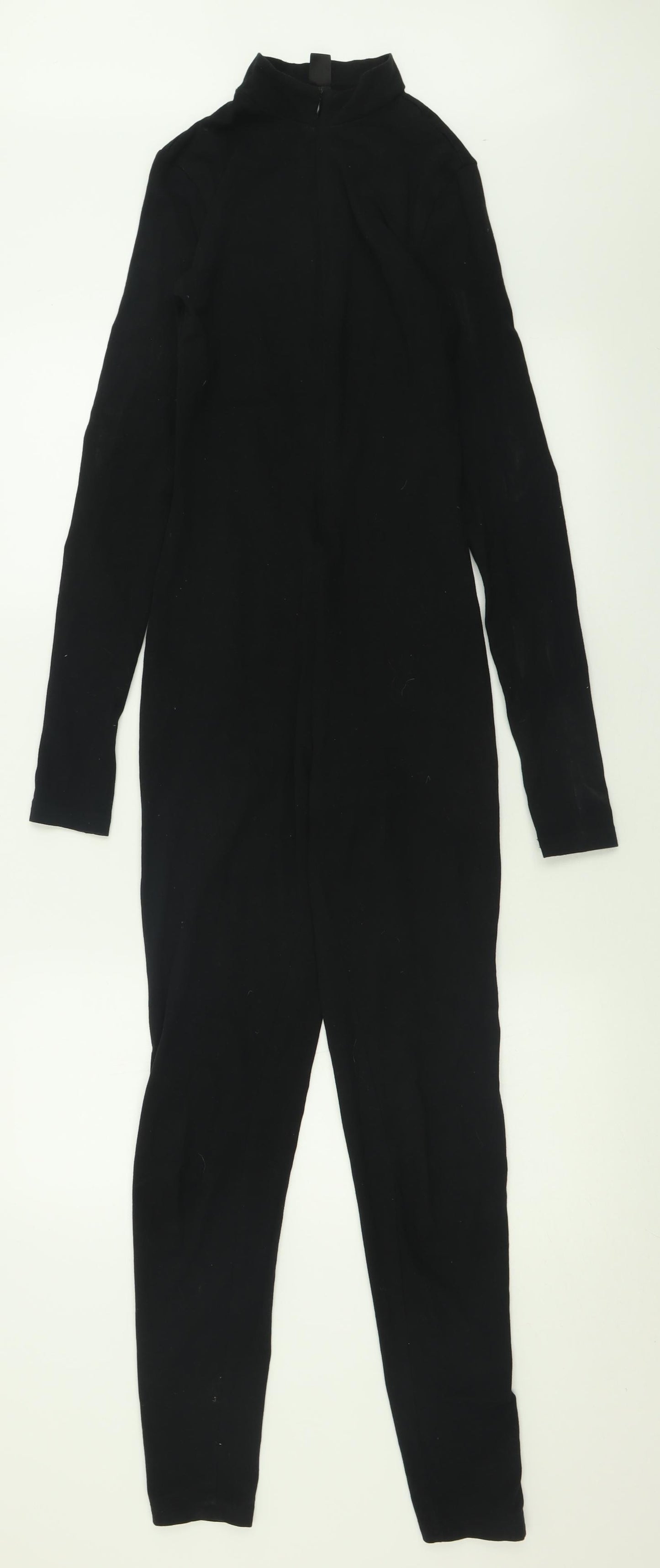 shgein Womens Black  Polyester Jumpsuit One-Piece Size XS  Zip