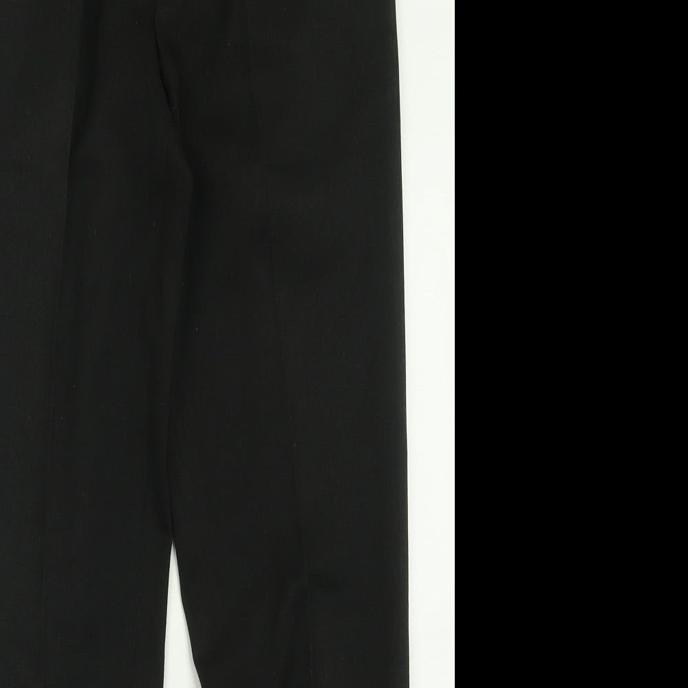1880 Club Mens Black  Polyester Trousers  Size 32 L29 in Regular Button