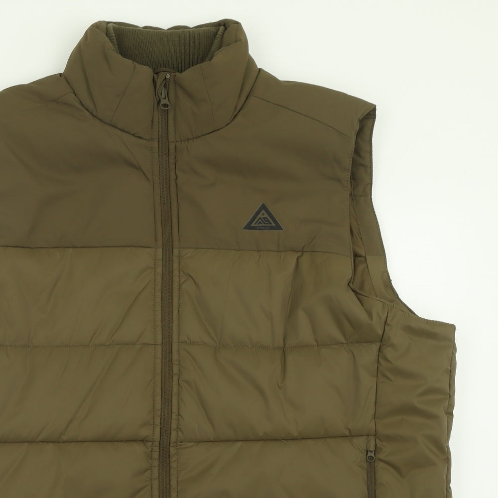 Peak Mens Green   Gilet Jacket Size XL  Zip