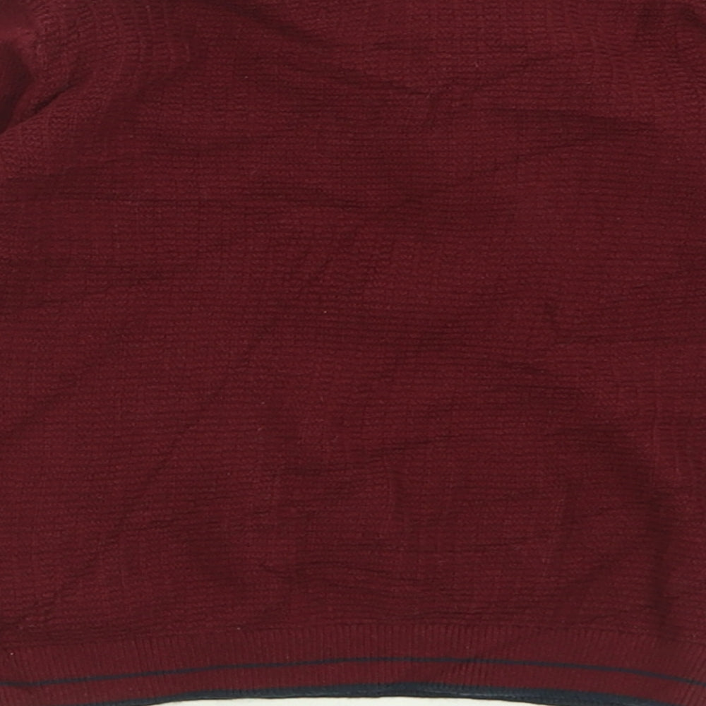 NEXT Boys Purple  Cotton Basic Polo Size 3 Years Collared Button