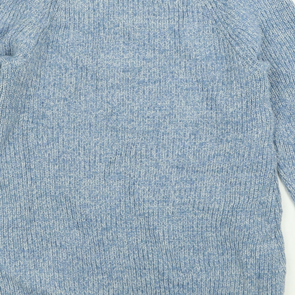 Gap Womens Blue V-Neck  Cotton Pullover Jumper Size XS