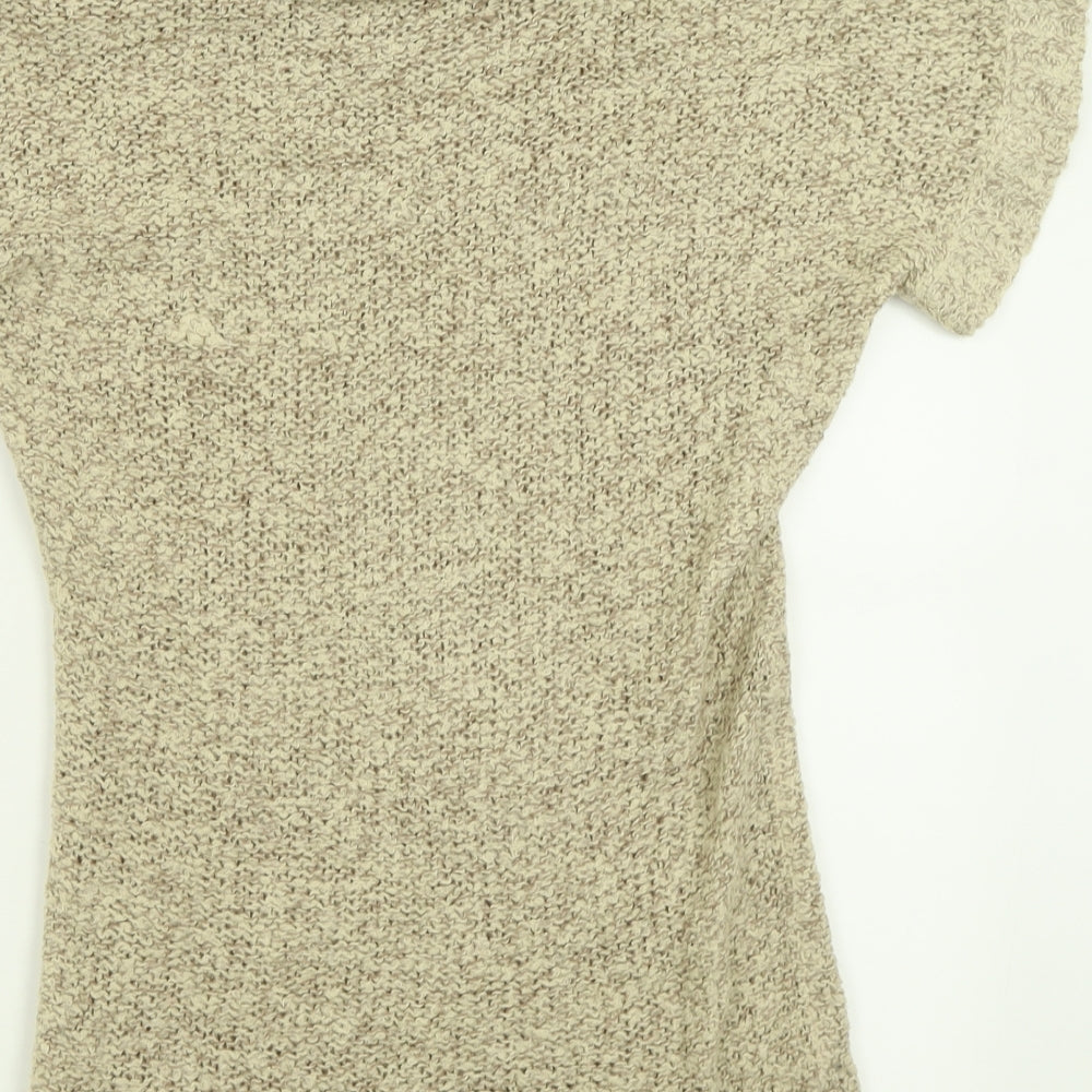 Papaya Womens Brown Roll Neck  Acrylic Pullover Jumper Size 14