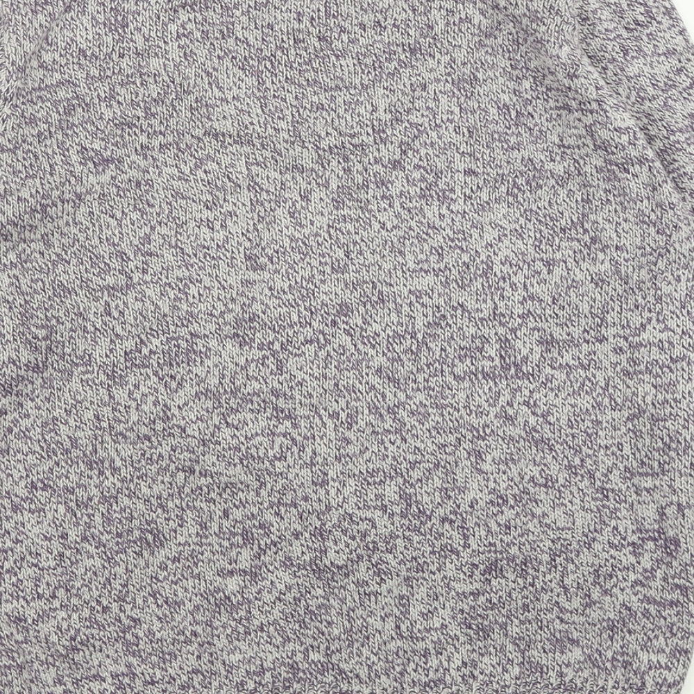 Damart Womens Purple High Neck  Acrylic Pullover Jumper Size 14