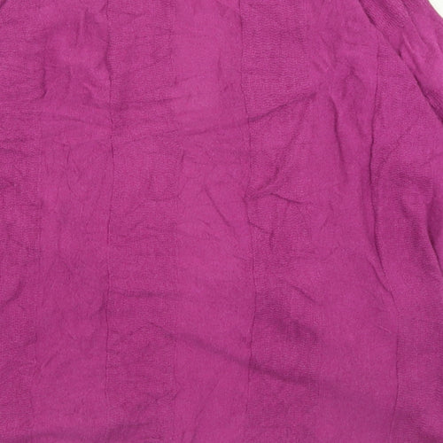 Monsoon Womens Purple V-Neck  Viscose Cardigan Jumper Size S