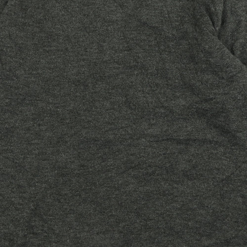 h7m Womens Grey V-Neck  Acrylic Cardigan Jumper Size S