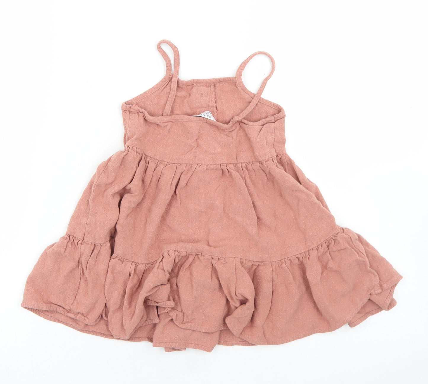 Primark Girls Pink  Viscose Shift  Size 4-5 Years  Round Neck  - Smock Dress