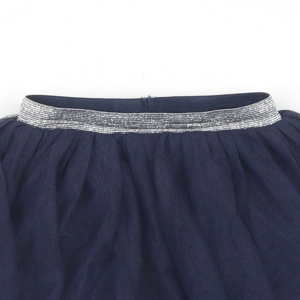 Dunnes Stores Girls Blue  Polyester Tutu Skirt Size 4 Years  Regular