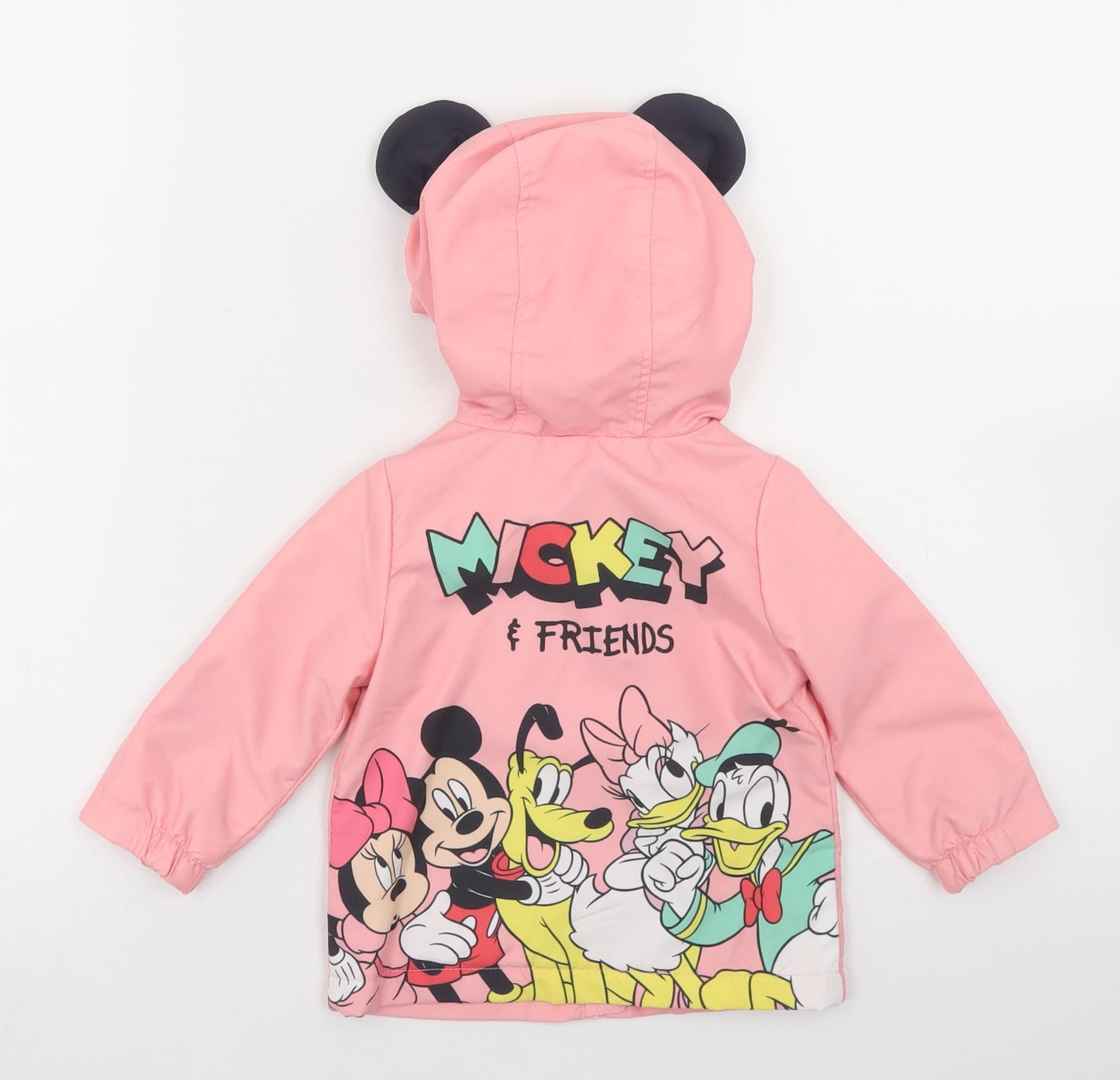 Disney Girls Pink   Jacket  Size 6-9 Months   Zip - Mickey & Friends