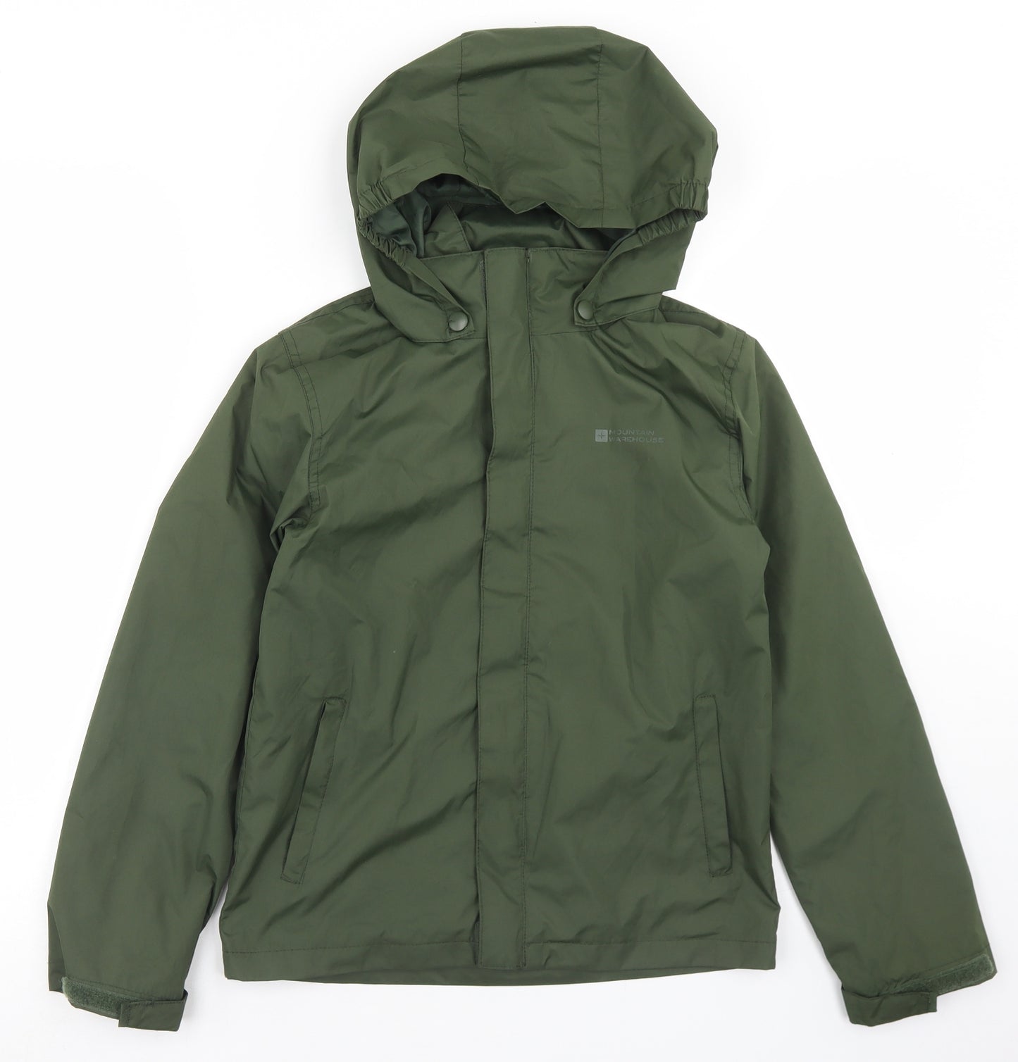 Mountain Warehouse Boys Green   Windbreaker Jacket Size 9-10 Years  Zip
