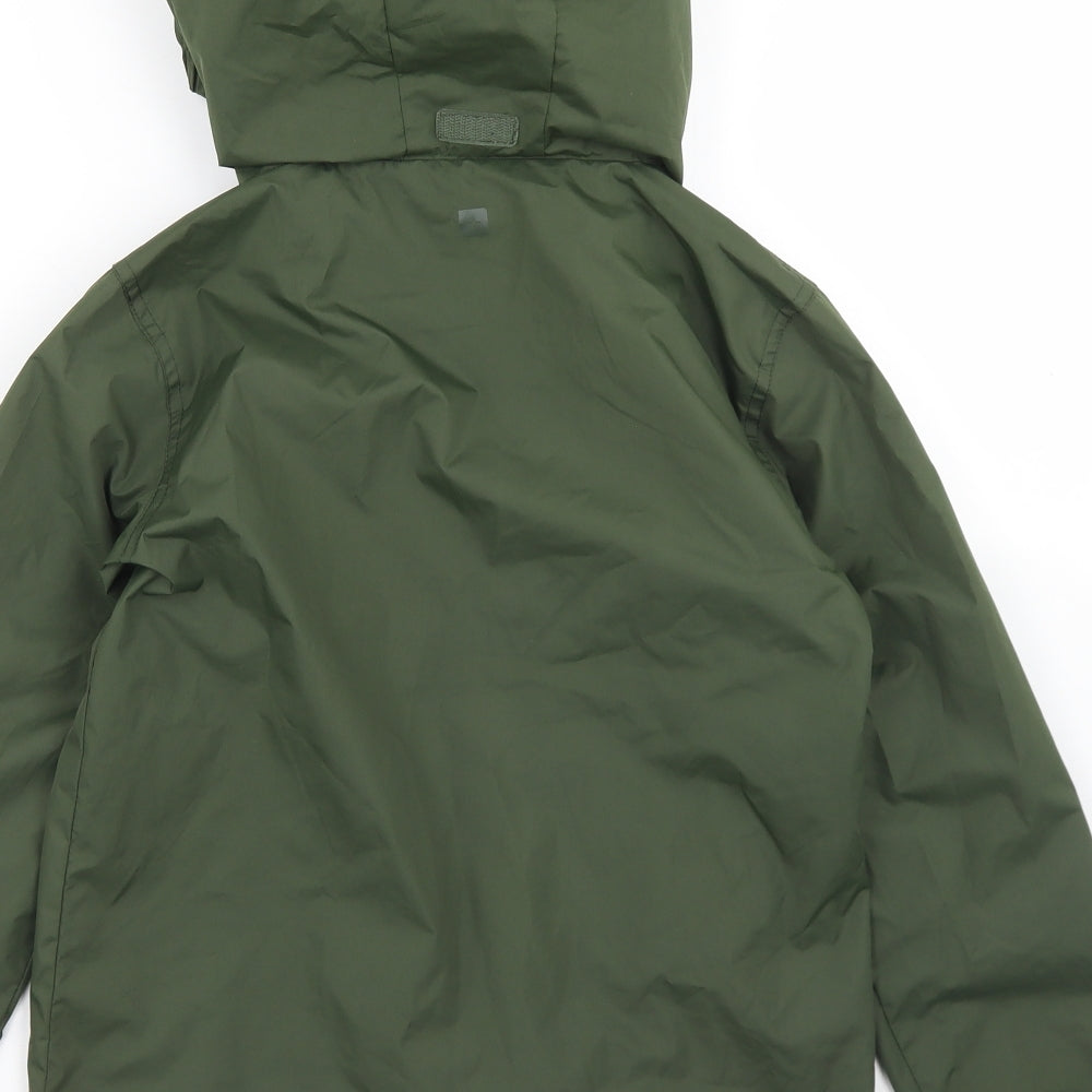 Mountain Warehouse Boys Green   Windbreaker Jacket Size 9-10 Years  Zip