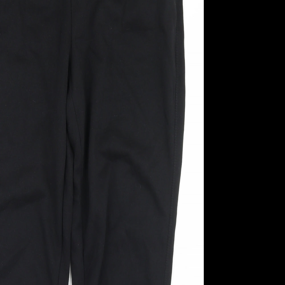 Primark Womens Black  Polyester Jogger Trousers Size 14 L27 in Regular Drawstring