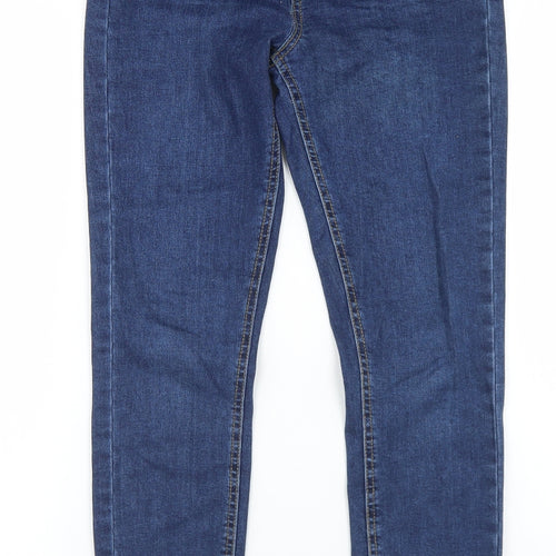 Denim Co Womens Blue  Cotton Skinny Jeans Size 8 L26 in Regular Button