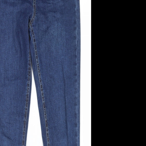 Denim Co Womens Blue  Cotton Skinny Jeans Size 8 L26 in Regular Button