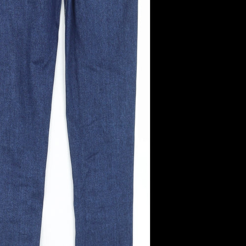 Denim Co Womens Blue  Cotton Skinny Jeans Size 8 L26 in Regular Button