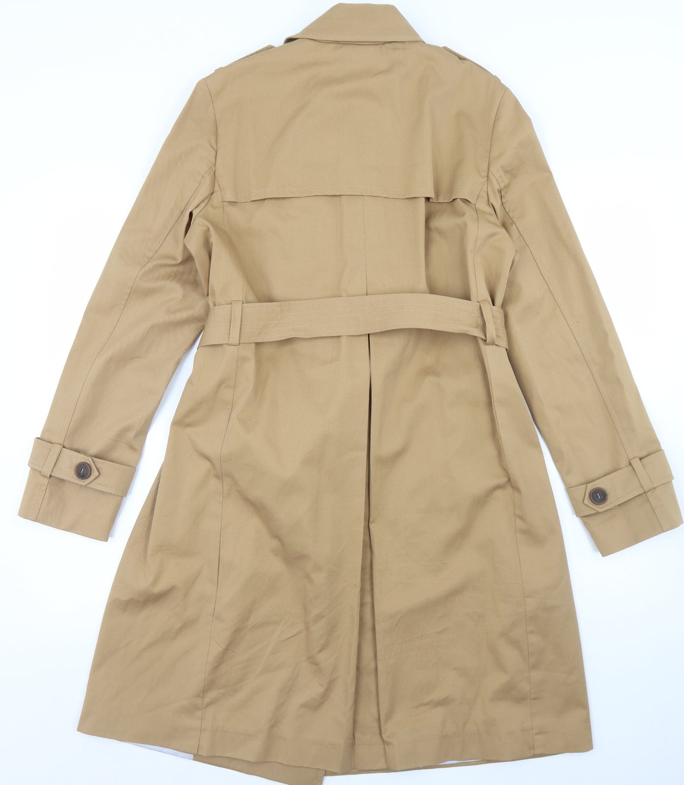 Cooperative Womens Beige   Overcoat Coat Size M  Button