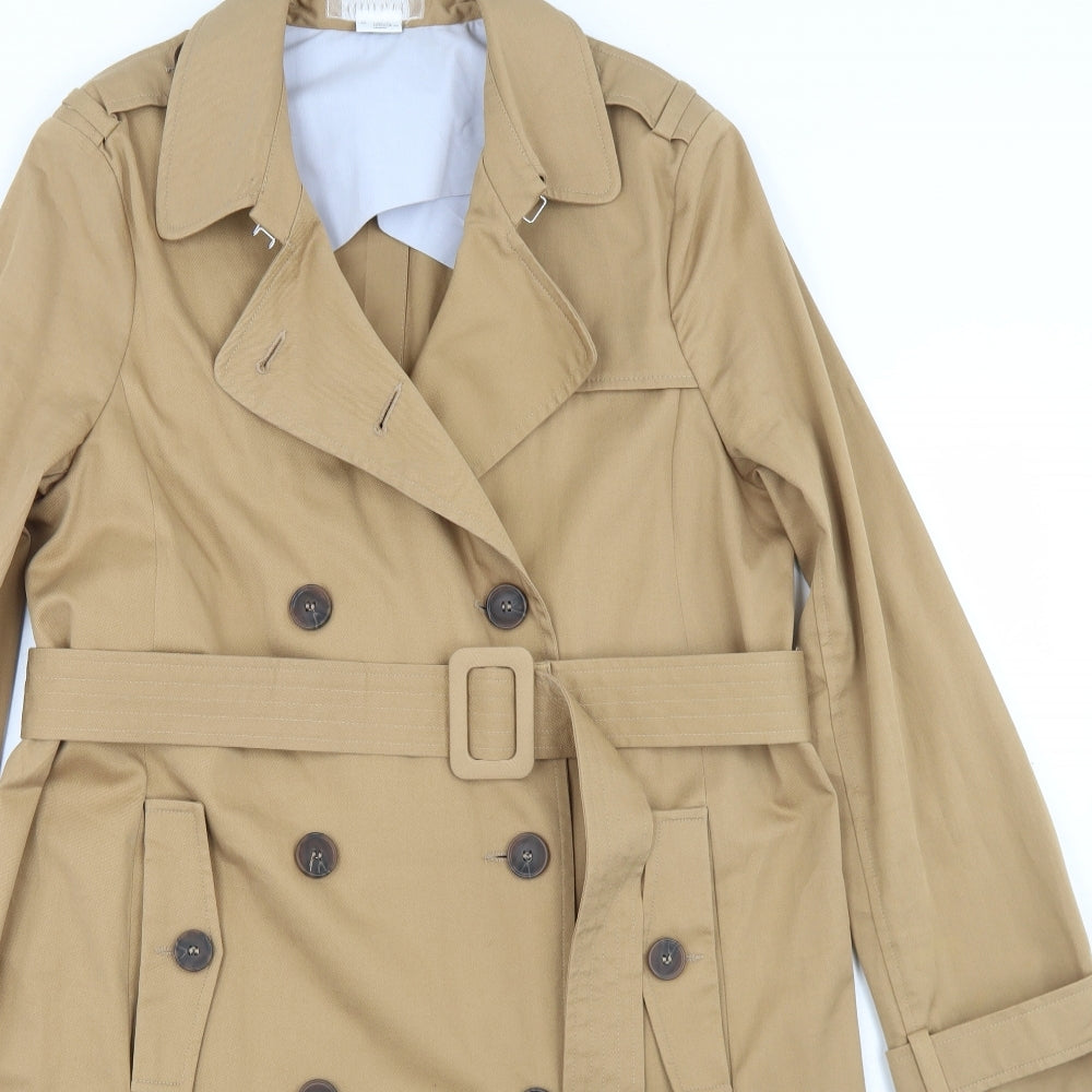 Cooperative Womens Beige   Overcoat Coat Size M  Button