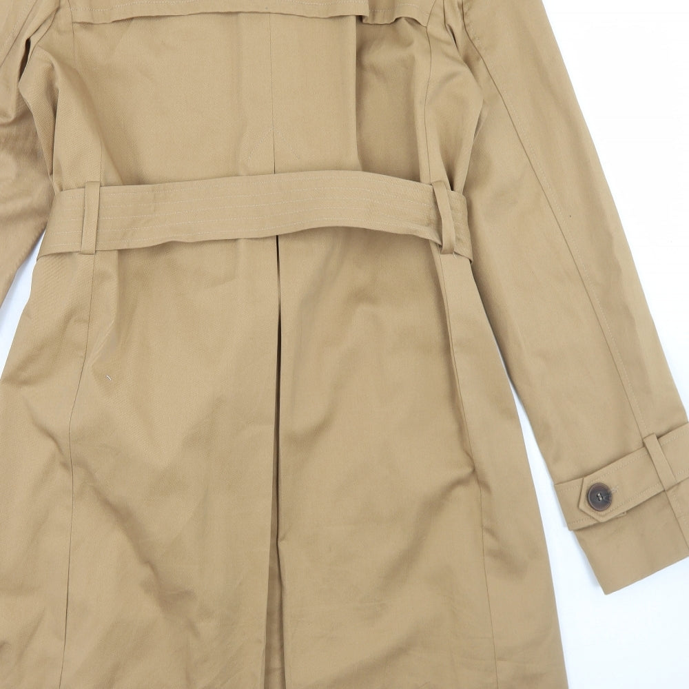 Cooperative Womens Beige   Overcoat Coat Size M  Button