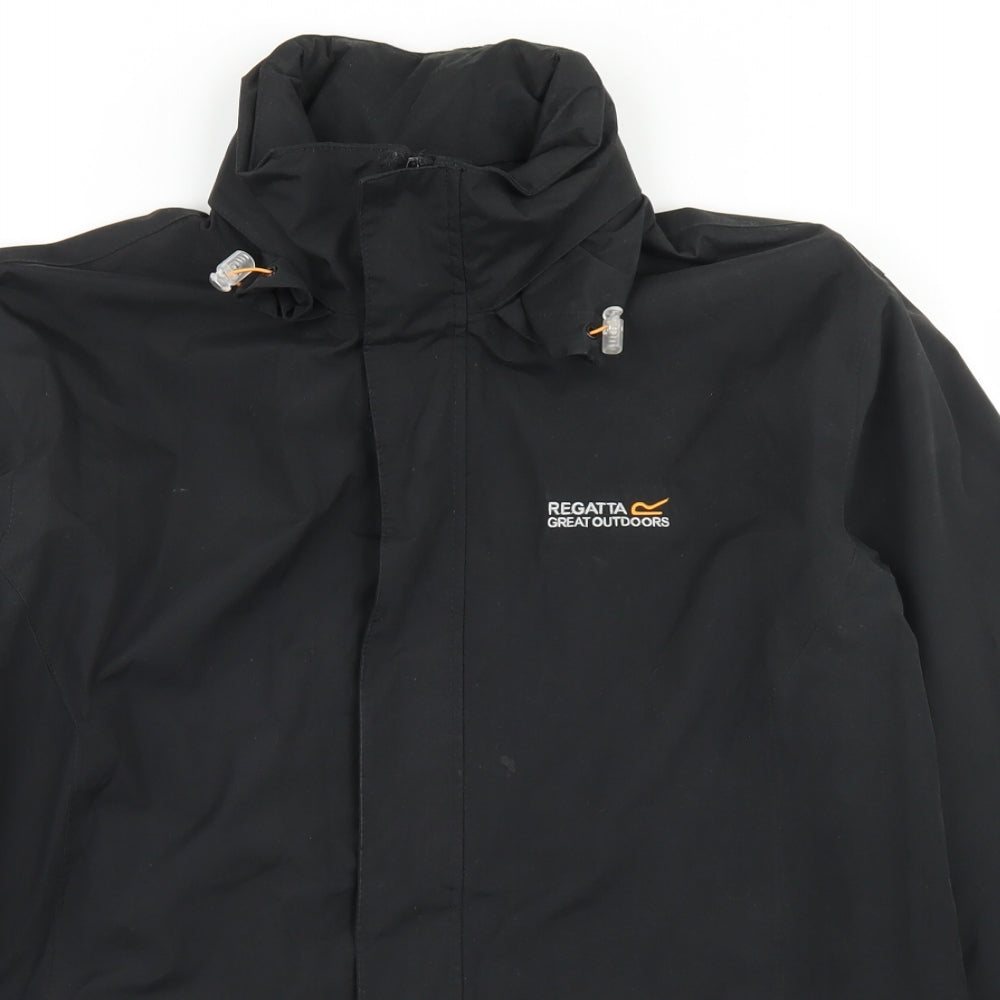 Regatta Mens Black   Windbreaker Jacket Size M  Zip