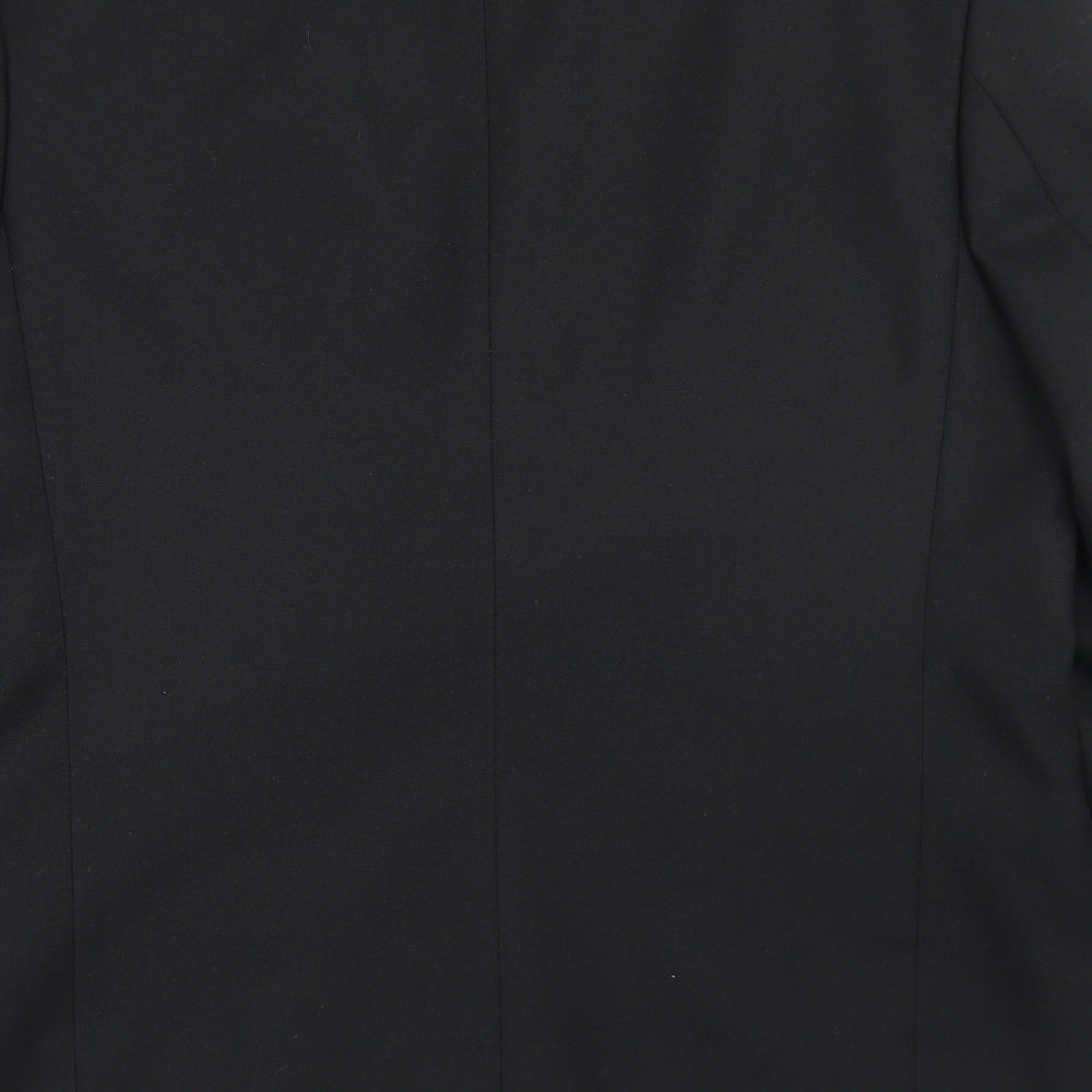 Park Avenue Mens Black  Polyester Jacket Blazer Size 42