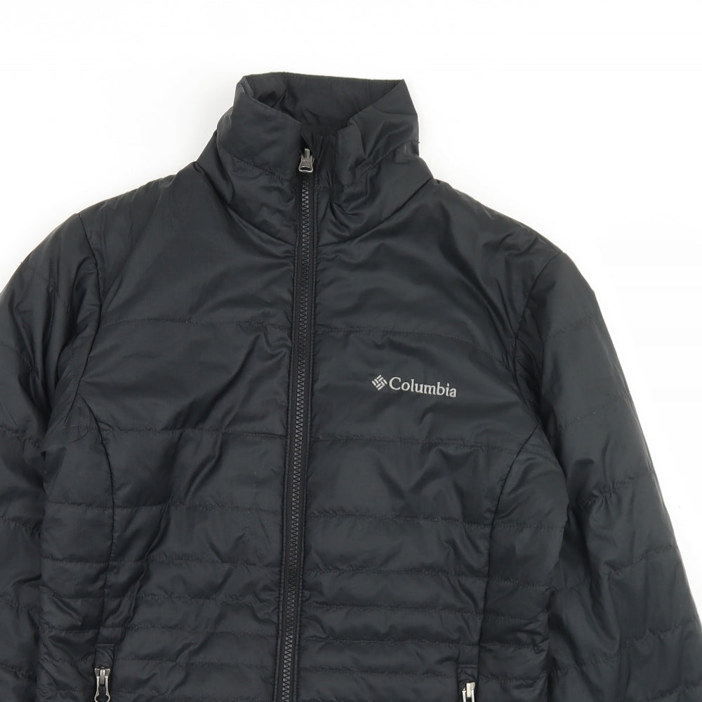 Columbia Mens Black   Quilted Jacket Size XS  Zip