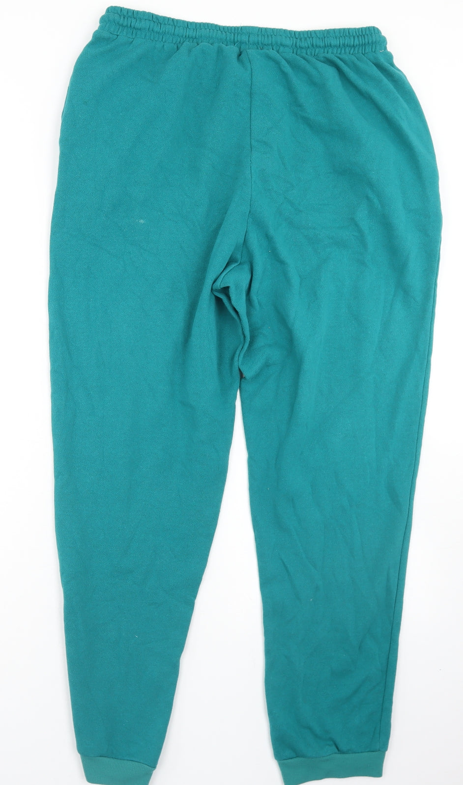 Studio Womens Blue  Cotton Jogger Trousers Size M L26 in Regular