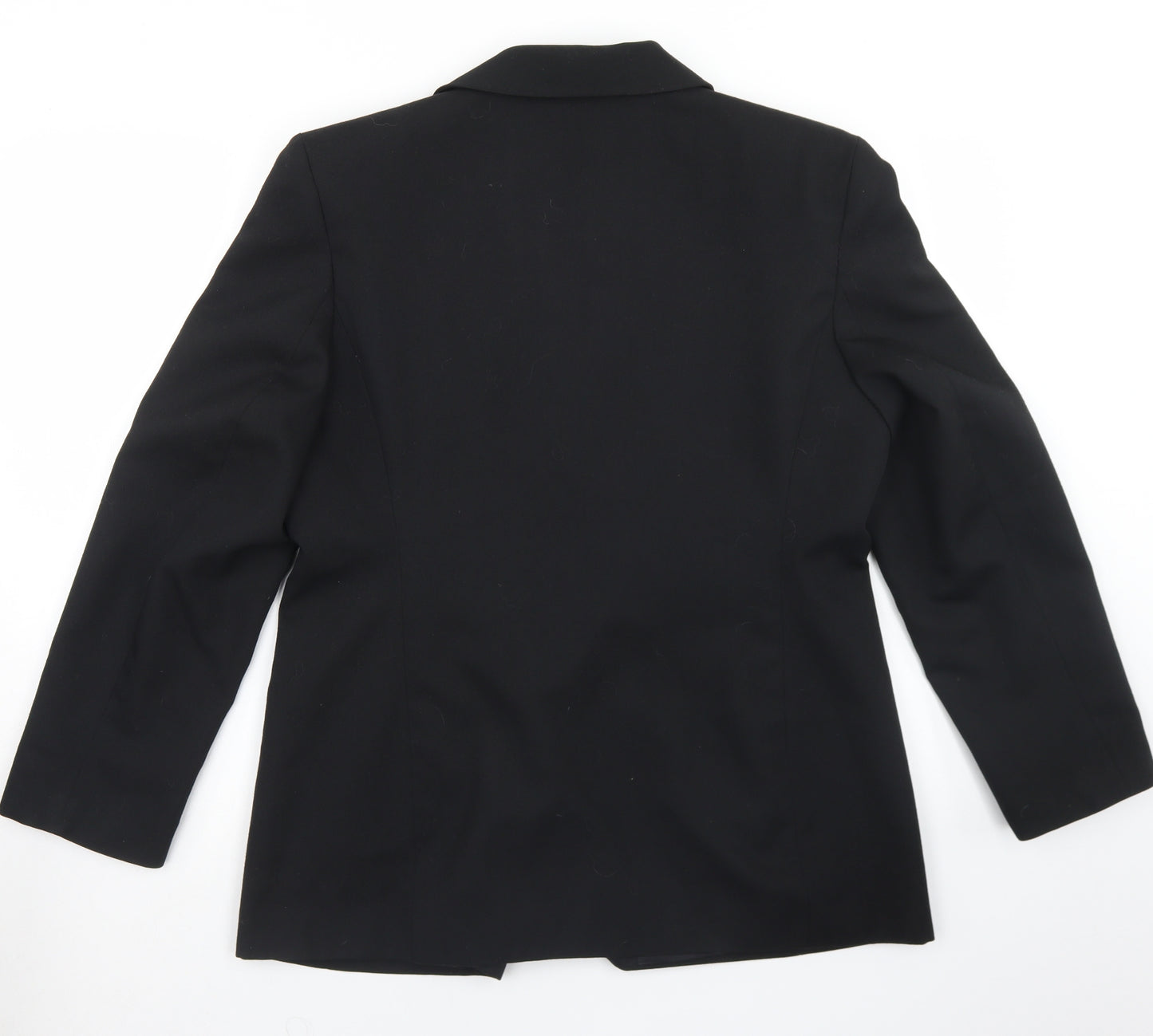 Marks and Spencer Womens Black  Polyester Jacket Blazer Size 16