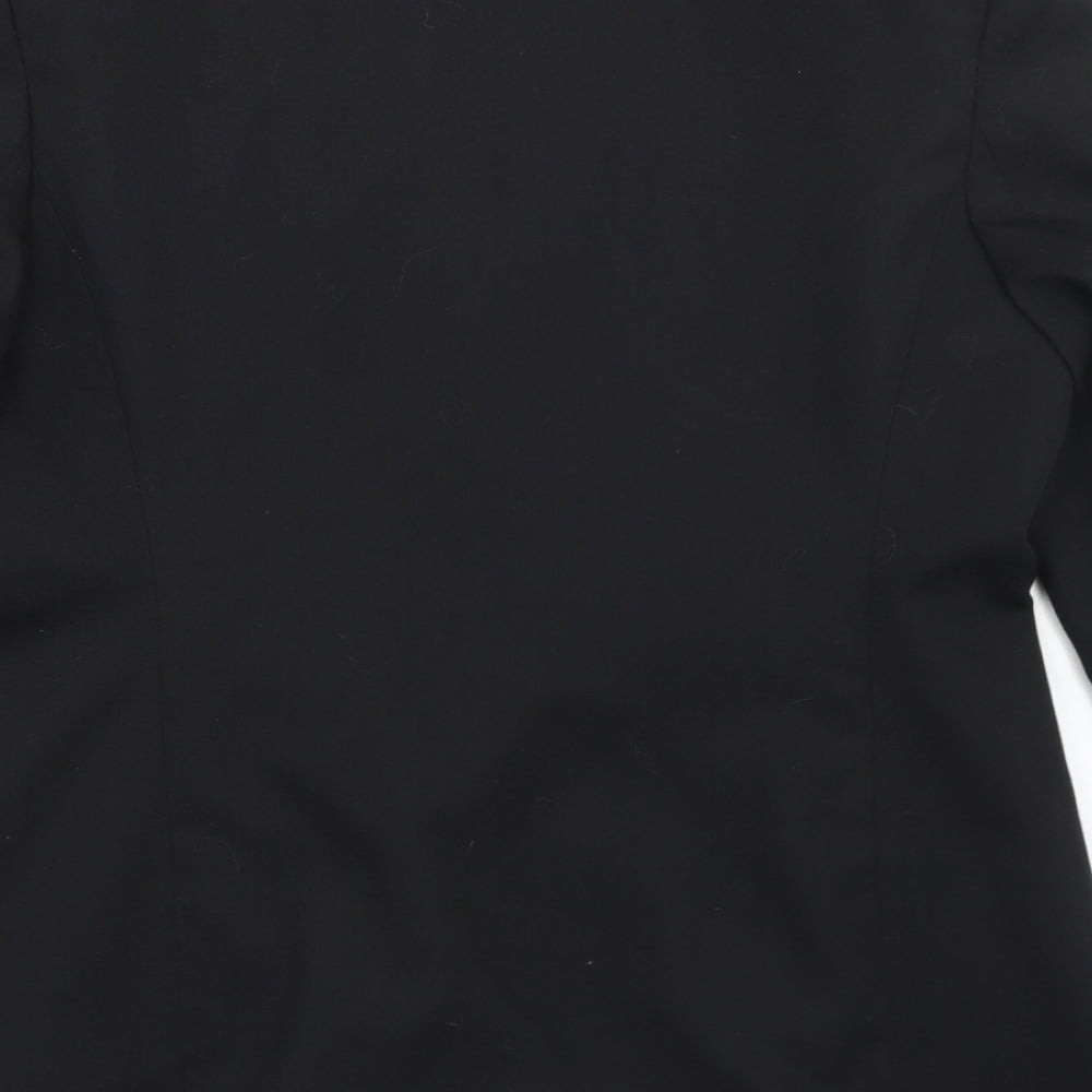 Marks and Spencer Womens Black  Polyester Jacket Blazer Size 16